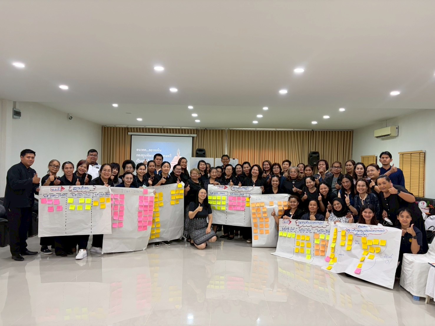 พช.ทองผาภูมิ นำทีมคณะทำงานกองทุนพัฒนาบทบาทสตรี ร่วมโครงการเพิ่มประสิทธิภาพการปฏิบัติงานกองทุนพัฒนาบทบาทสตรีแก่กลไกการขับเคลื่อนระดับจังหวัด