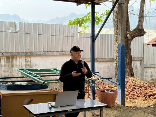 พช.ทองผาภูมิ ร่วมเป็นวิทยากรบรรยายเกี่ยวกับหลักปรัชญาของเศรษฐกิจพอเพียงตามแนวพระราชดำริของพระบาทสมเด็จพระบรมชนกาธิเบศร มหาภูมิพลอดุลยเดชมหาราช บรมนาถบพิตร (รัชกาลที่ 9)