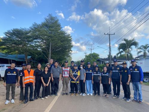 กองทุนแม่ของแผ่นดินบ้านปรังกาสี บูรณาการตั้งด่านตรวจสารยาเสพติด